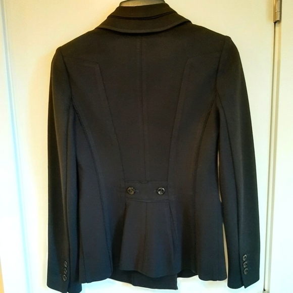 White House Black Market Blazer 00 Ruffled Old Money Military Equestrian WHBM - Picture 2 of 8